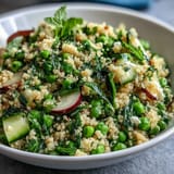 Spring Pea Mint Couscous Salad