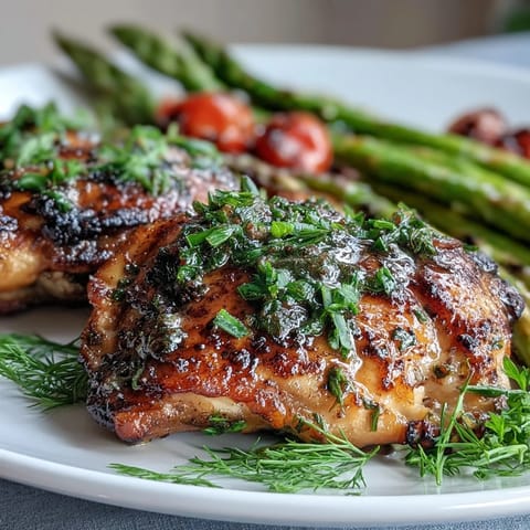 Healthy Easy Sheet Pan Chicken with Spring Veggies on a colorful tray, with juicy chicken and bright seasonal vegetables roasted to perfection.  
