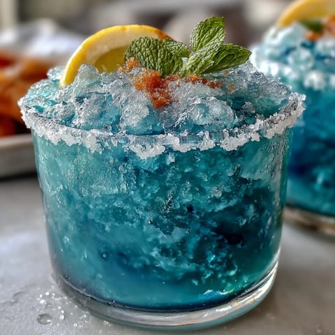 Blue Raspberry Lemonade Slushie