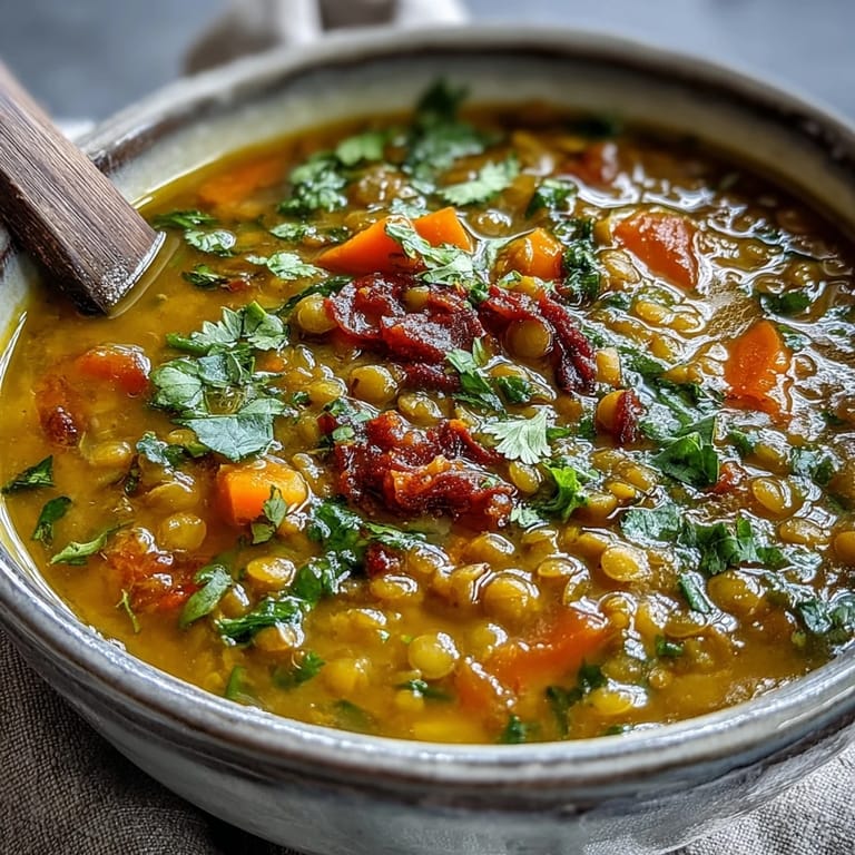 Comforting mung bean soup, simmered with aromatic ginger and spices.