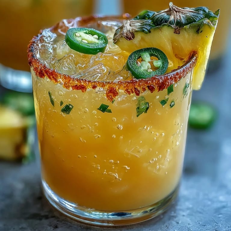 Cool, blended Pineapple Jalapeño Agua Fresca recipe, a sweet and spicy delight.