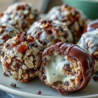 Soccer game snacks energy balls with oats and chocolate chips, ready for a quick, wholesome bite before the match.