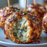 Golden Derby Party Olive Cheese Balls on skewers, begging for a party bite.